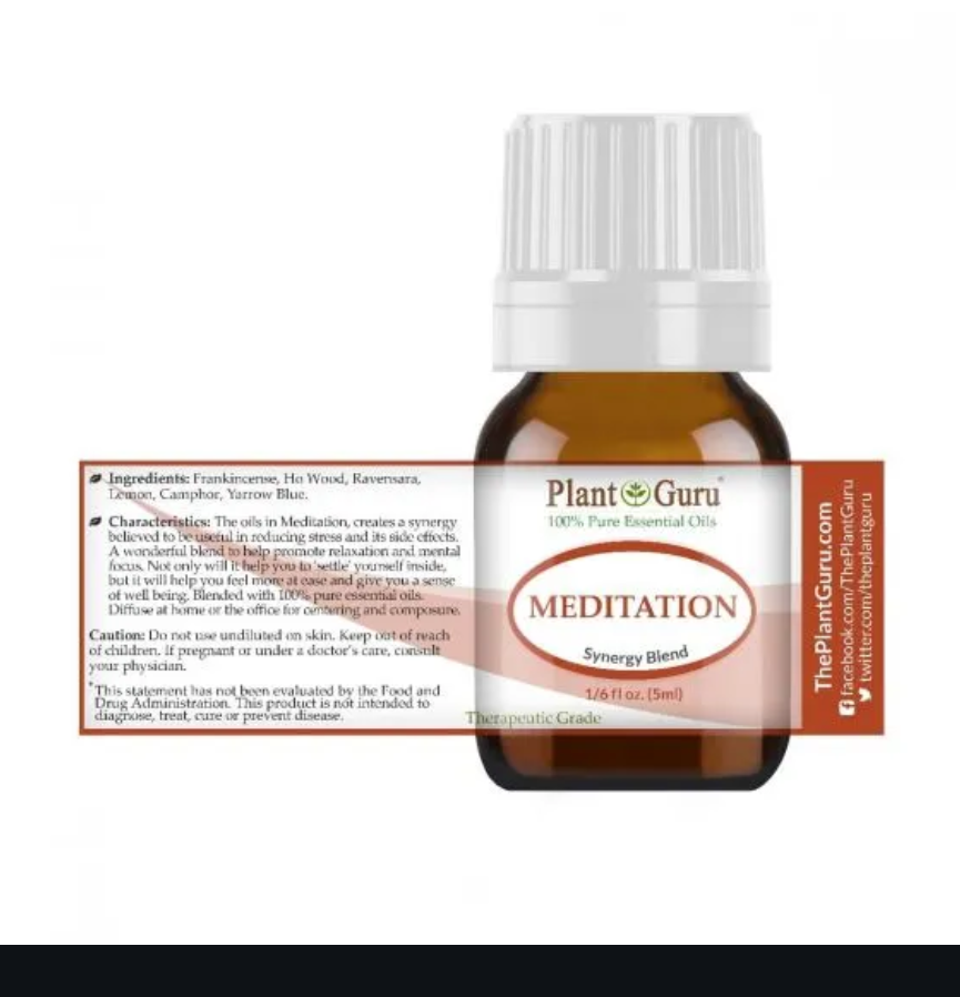 Meditation essential oil blend