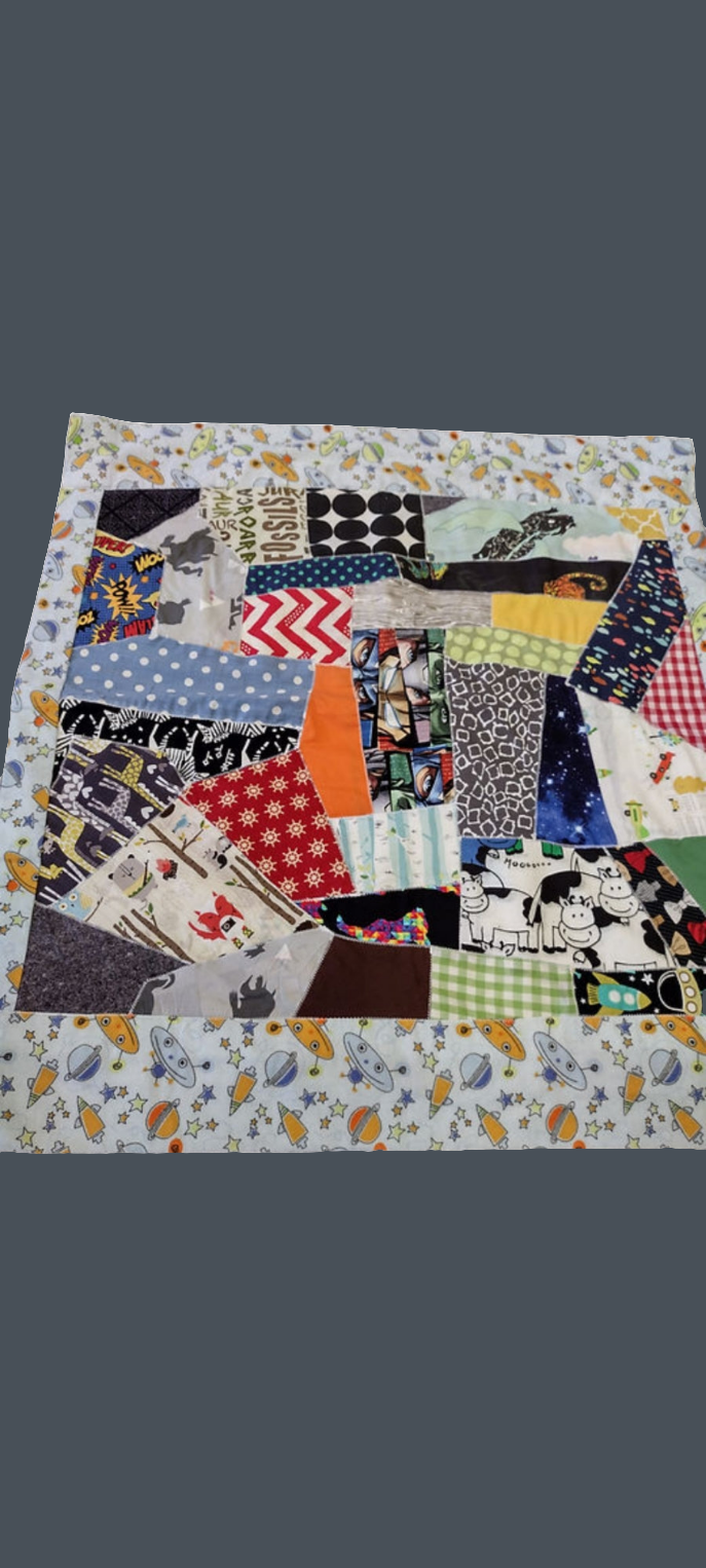 Quilted Baby Patchwork Throw Blanket