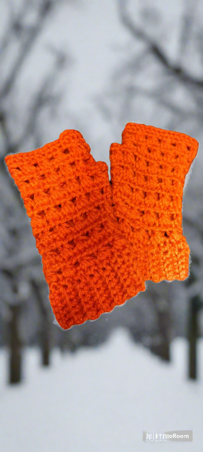 Orange Wrist Warmers