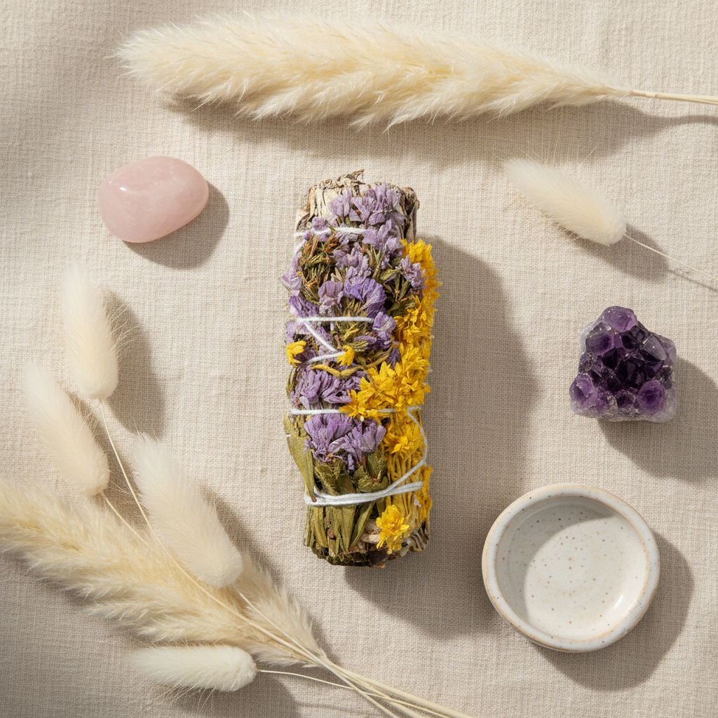 Smudge & Bud: Yerba Santa + Mullein Ritual Stick