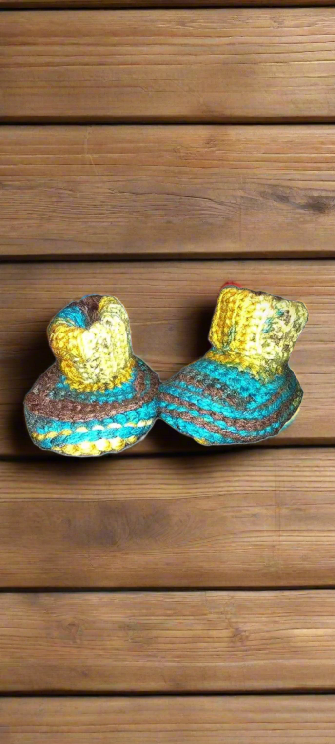 Fold Over Unisex Earth Tones Baby Boots