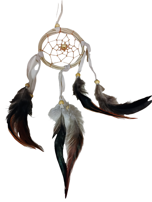 WhimsyWeaver — Feathered Dreamcatcher Charm