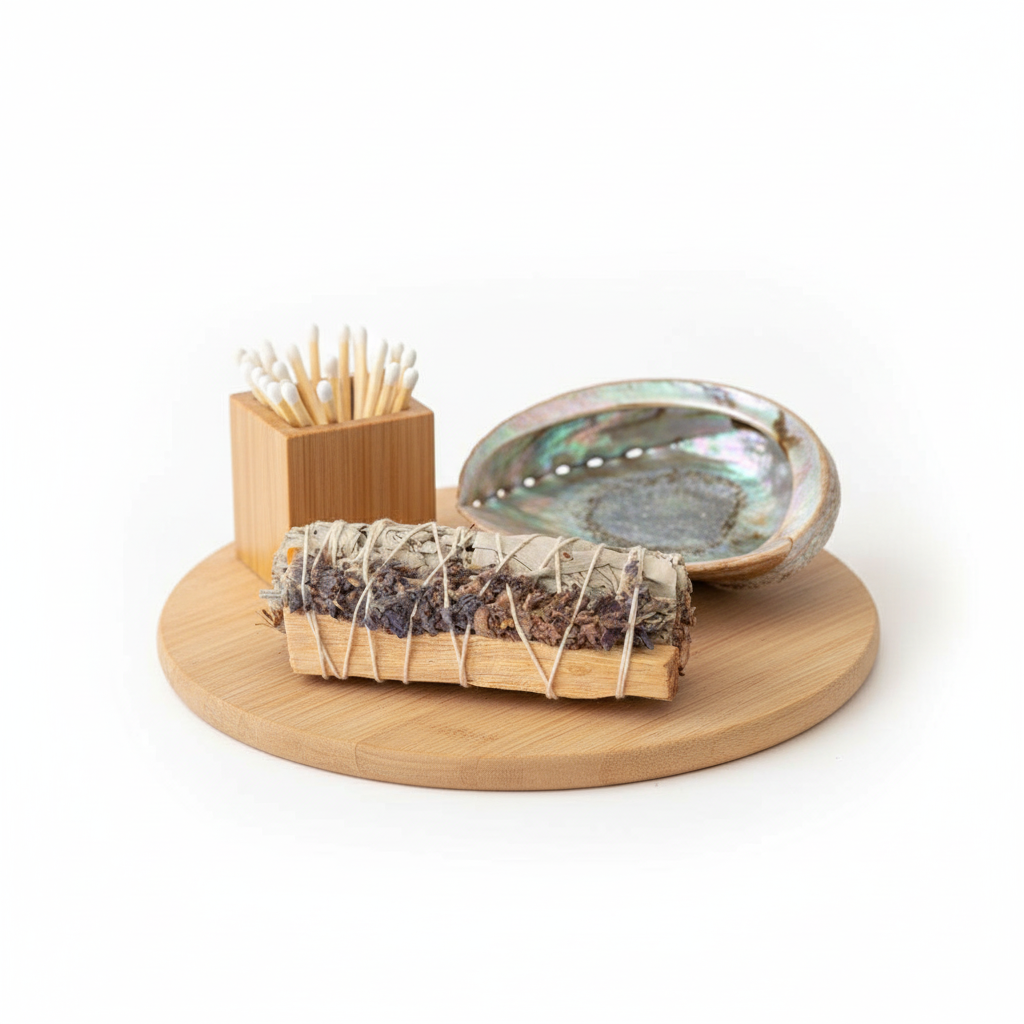 White Sage + Palo Santo + Lavender Bundle – 4" Cleansing Ritual Stick