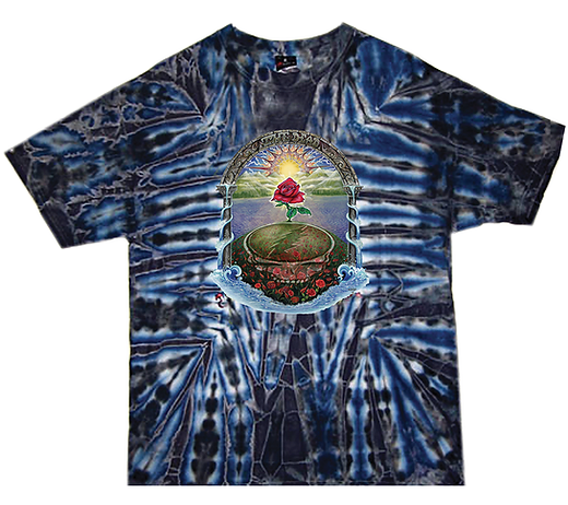 Rose Garden Grateful Dead Tie Dye Shirt