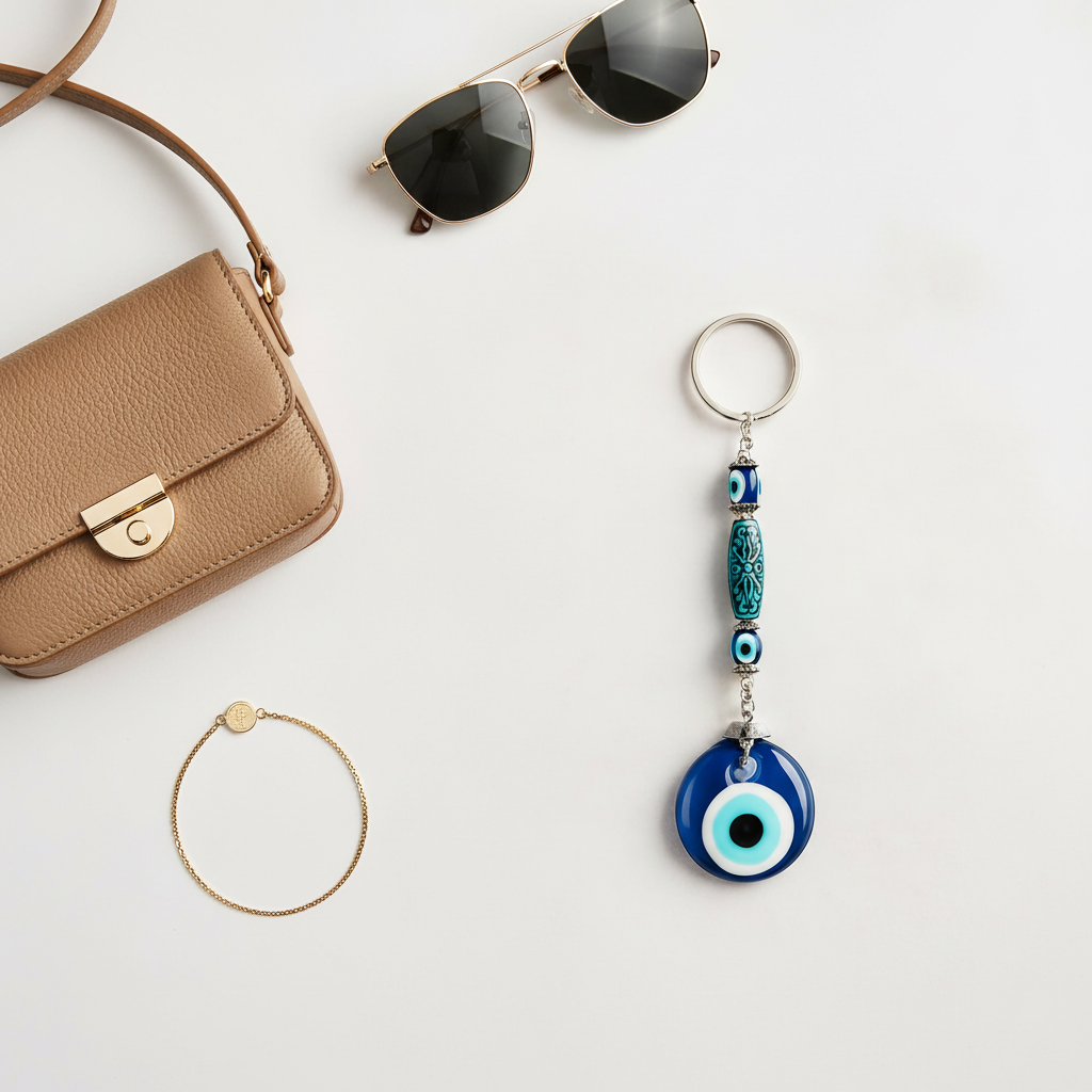 Tranquil Gaze: Evil Eye Keyring