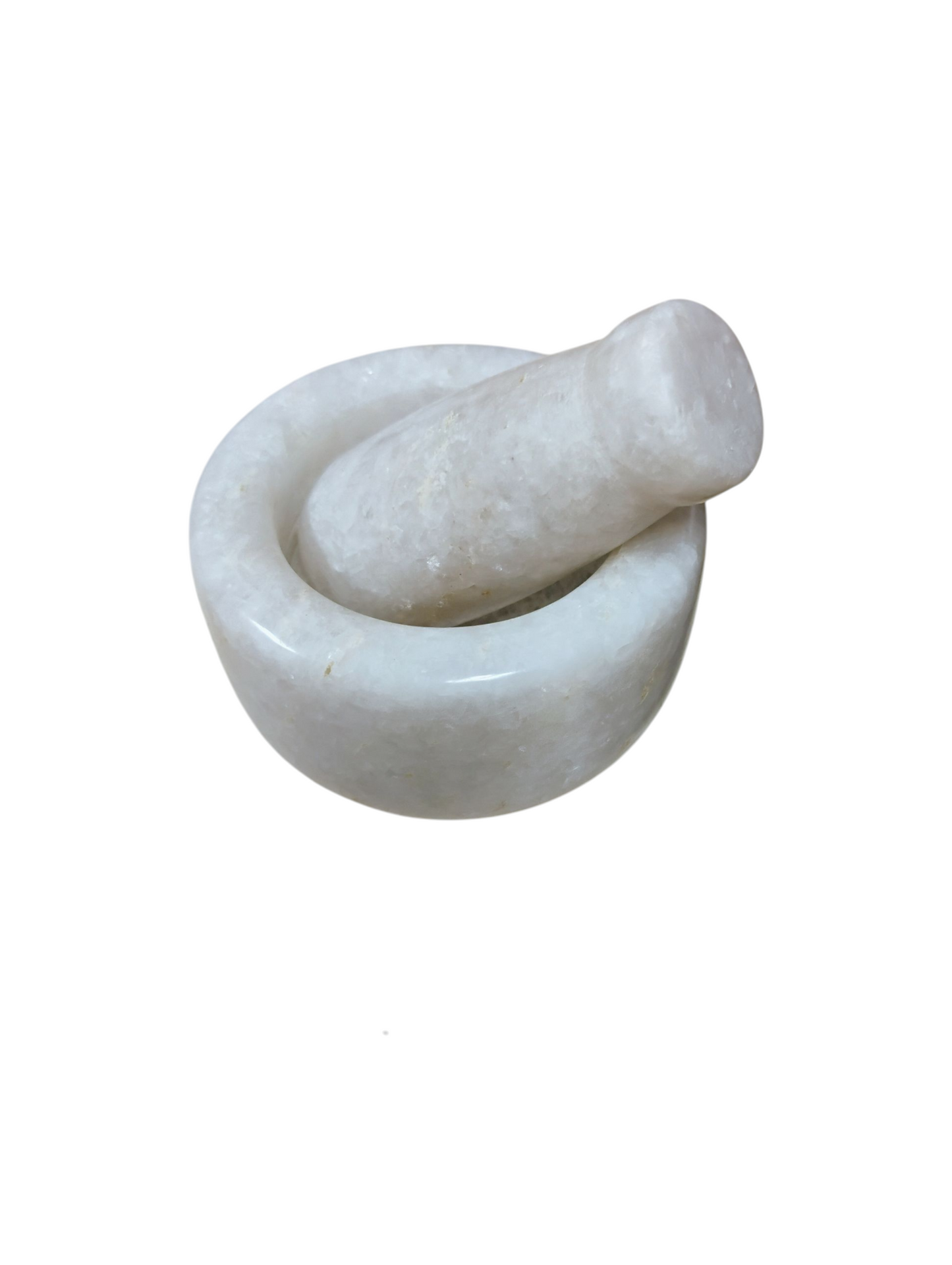 Small White Marble Mortar & Pestle