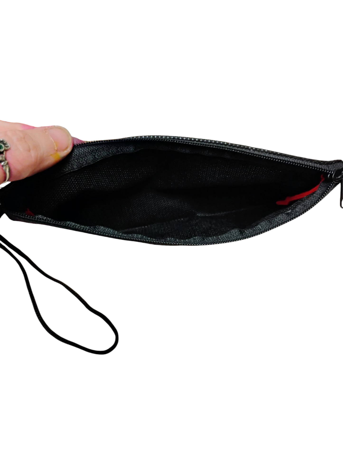 Handloomed Woven Peruvian Manta Long Flat Zippered Coin Purse