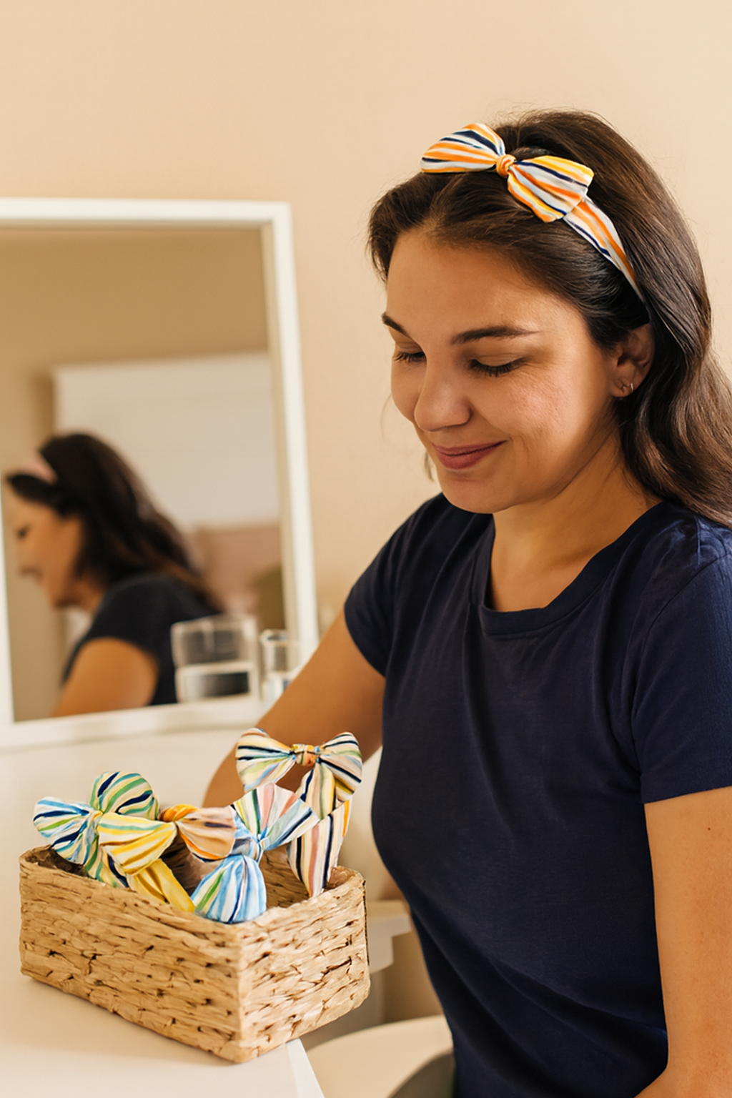 Bowhemian Rhapsody™ – Stretchy Stripe Babe Bands