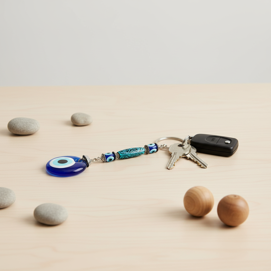 Tranquil Gaze: Evil Eye Keyring