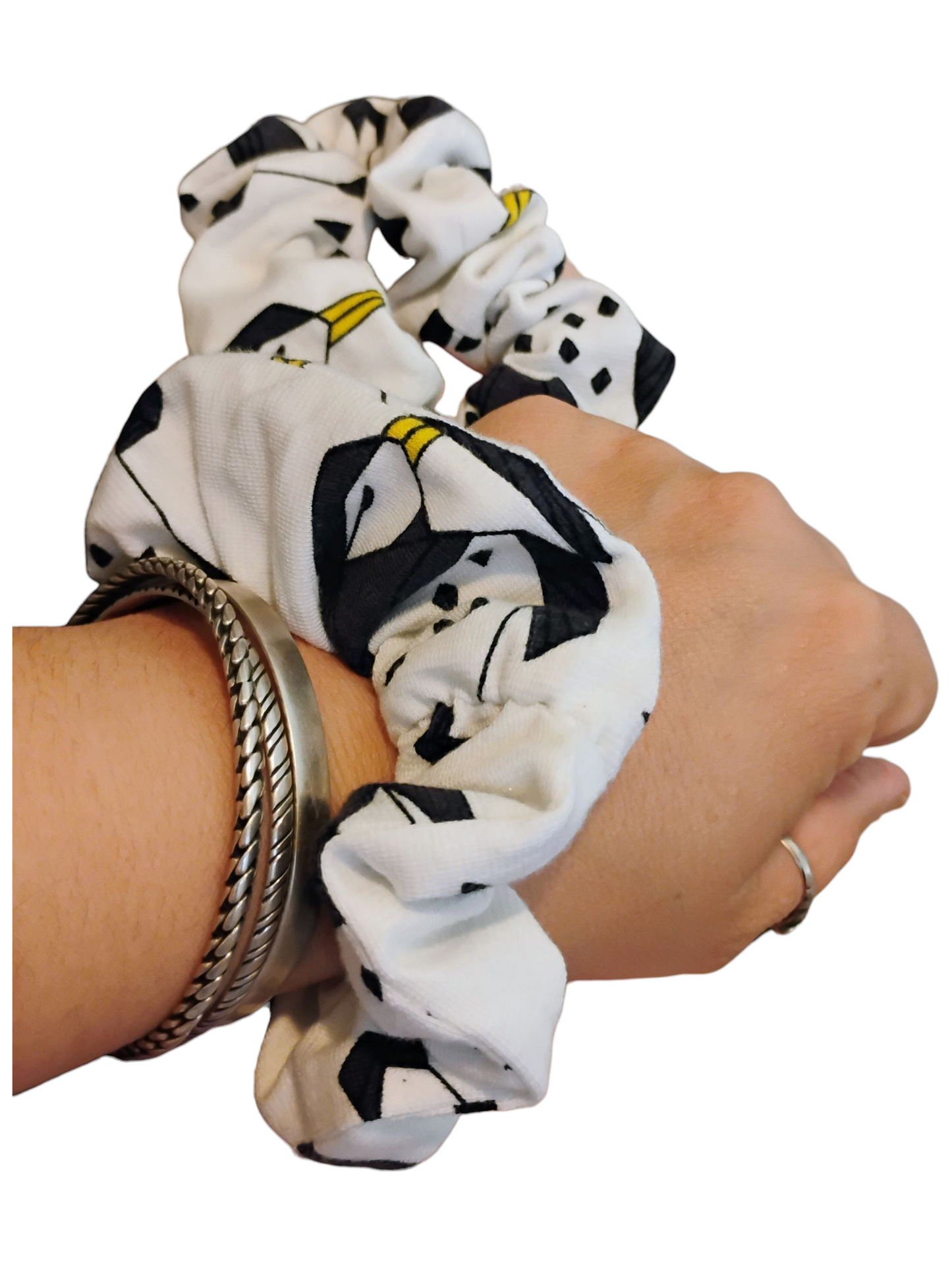 Handmade Printed Hair Scrunchie