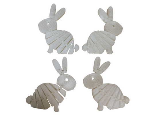 Wiggle Bunny Wobblers™ — 3D Articulated Fidget Bunnies