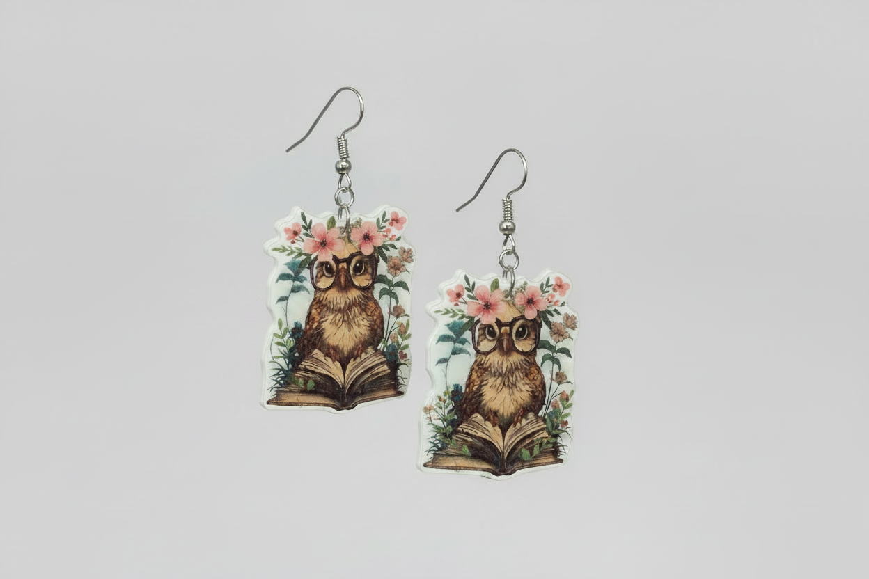 Chick Lit Bookworm Earrings™