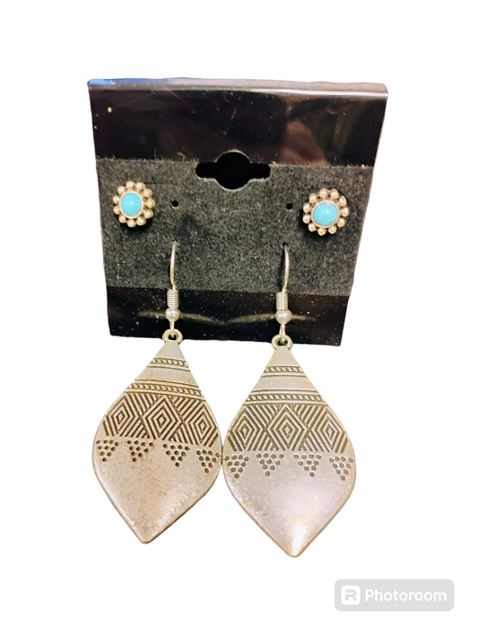 Post & Dangle Earrings Set