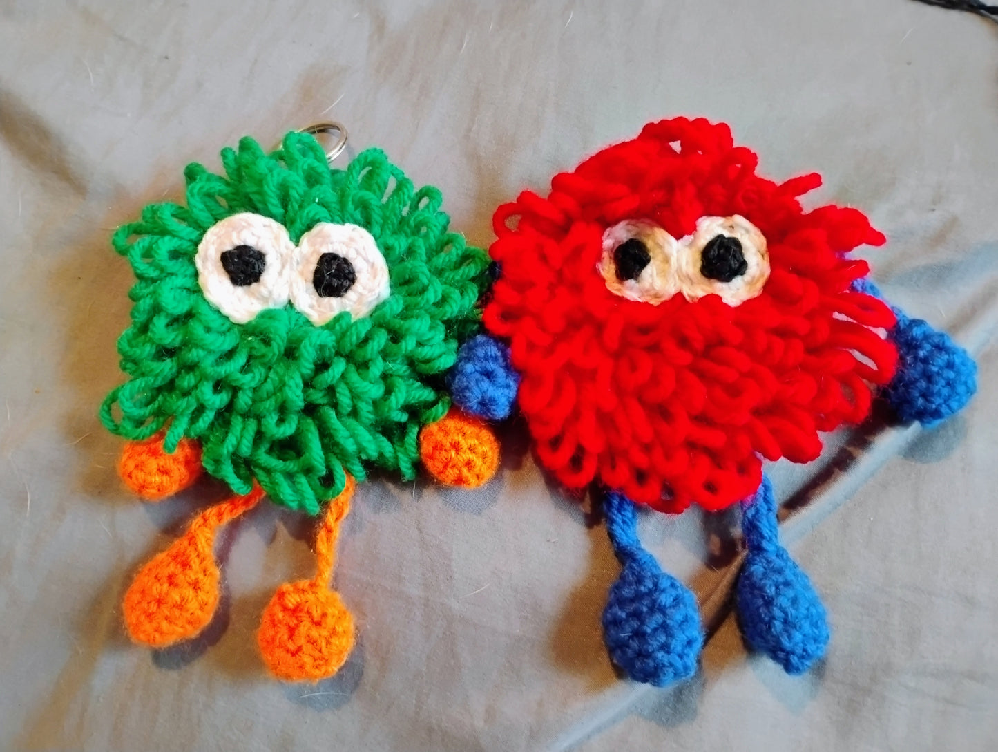 Stanley & Stella Stashlings™ – Handmade 3" Fuzzy Treasure Keeper Keychains