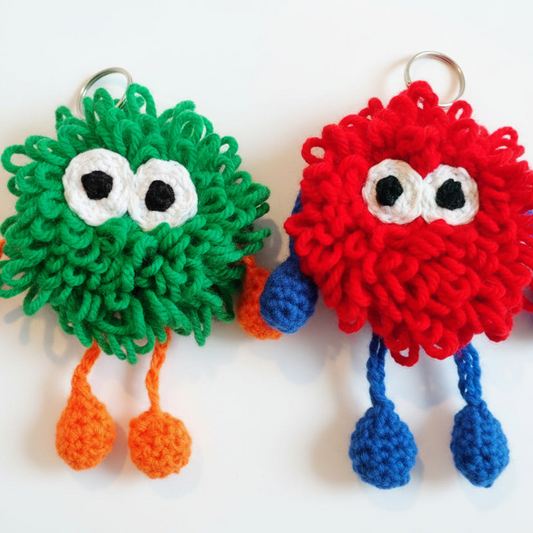 Stanley & Stella Stashlings™ – Handmade 3" Fuzzy Treasure Keeper Keychains