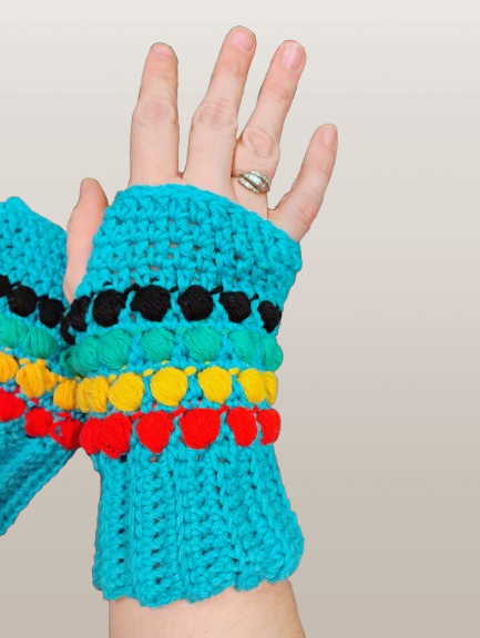 Rasta Vibes Fingerless Gloves