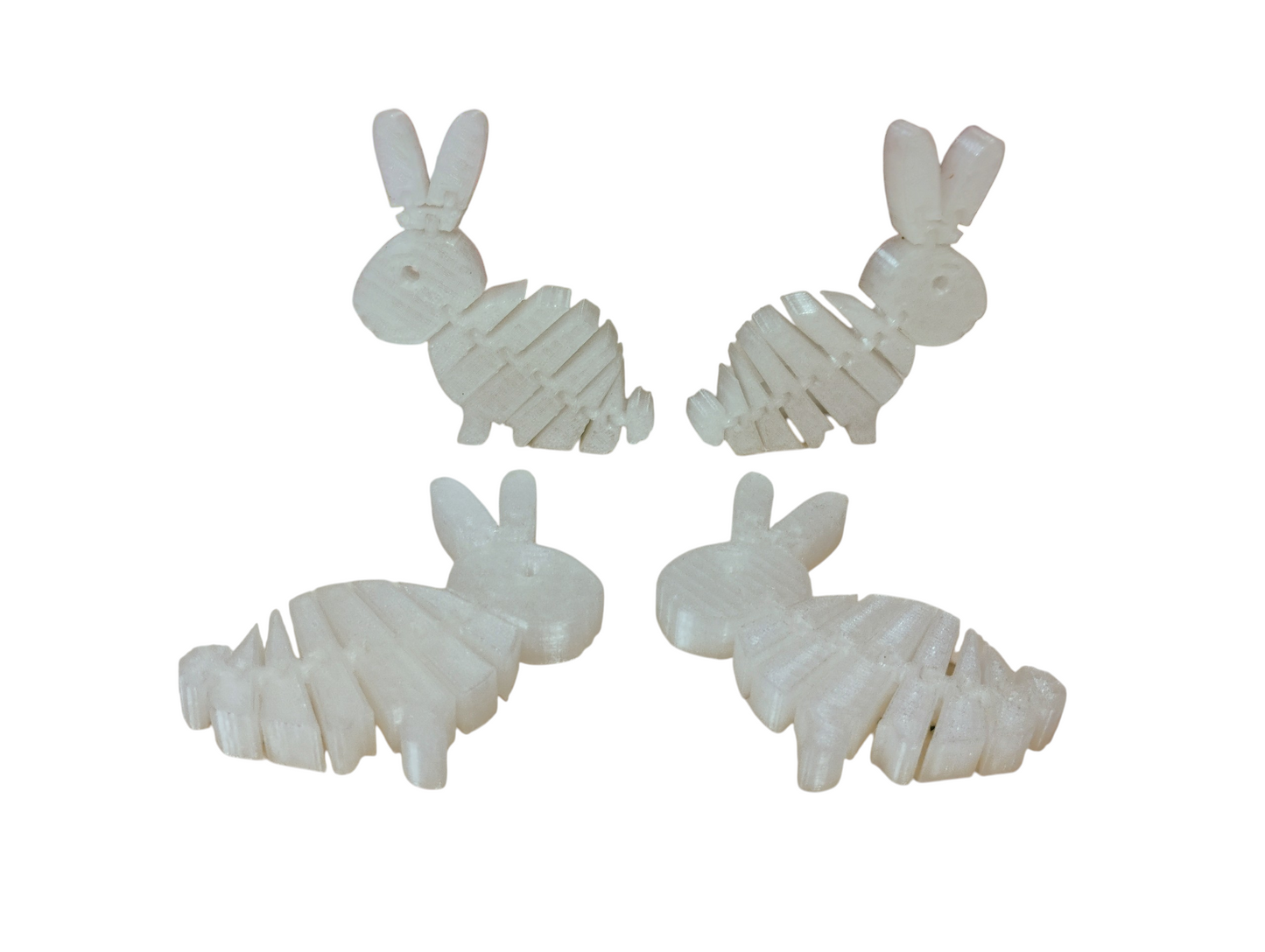 Wiggle Bunny Wobblers™ — 3D Articulated Fidget Bunnies