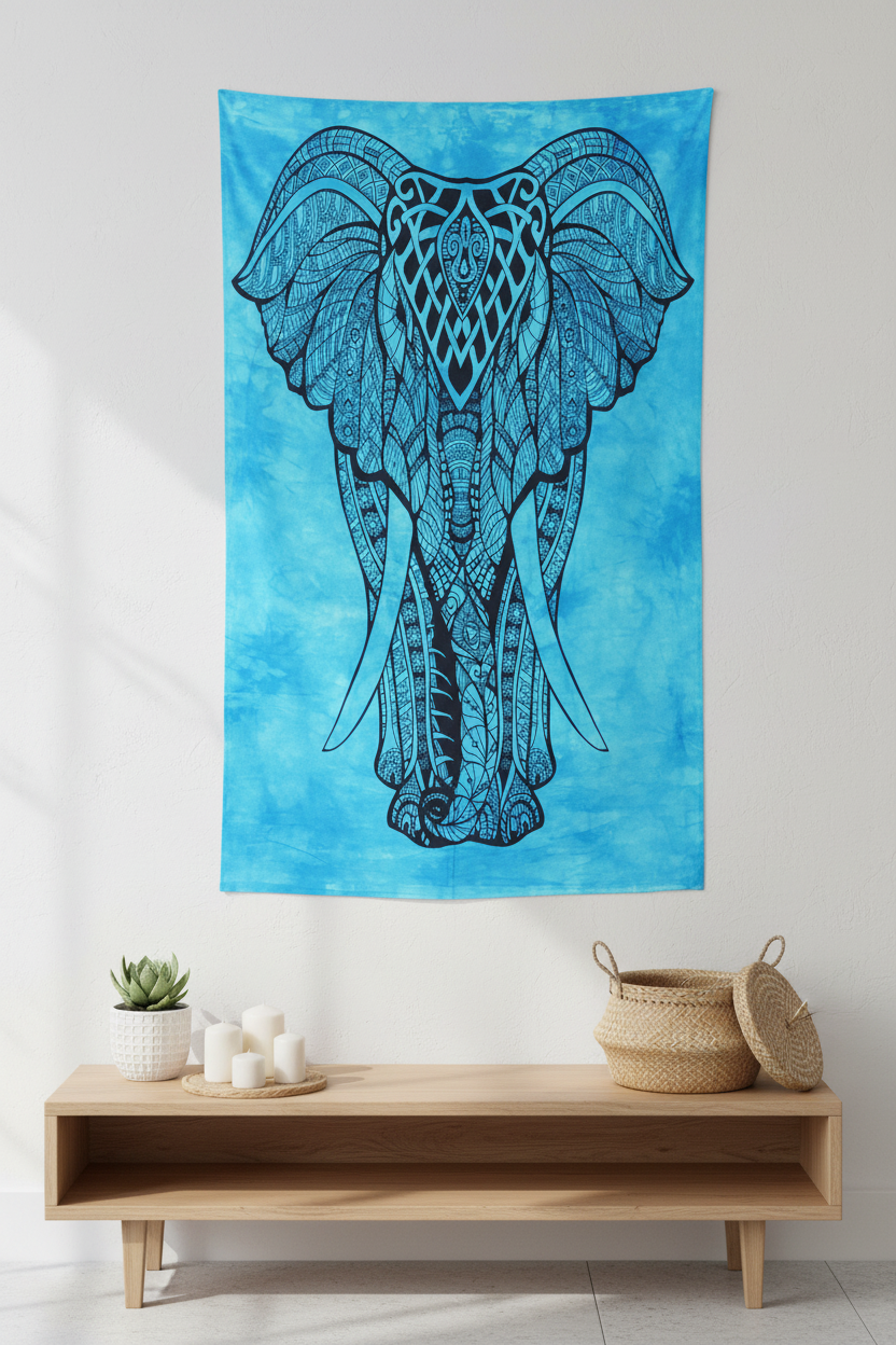 Elephant Dreams Boho Tapestry Collection
