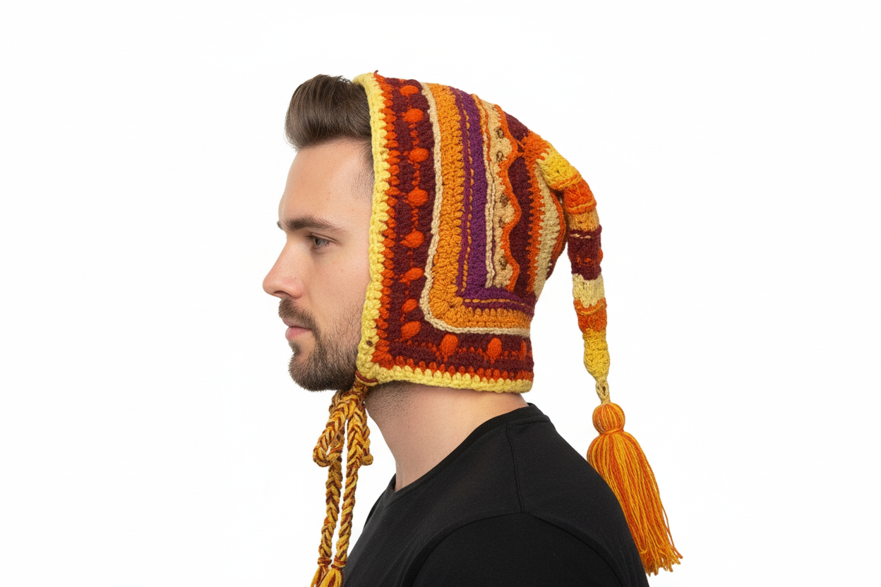 Wonky Wanderer Hat / Festival Hood