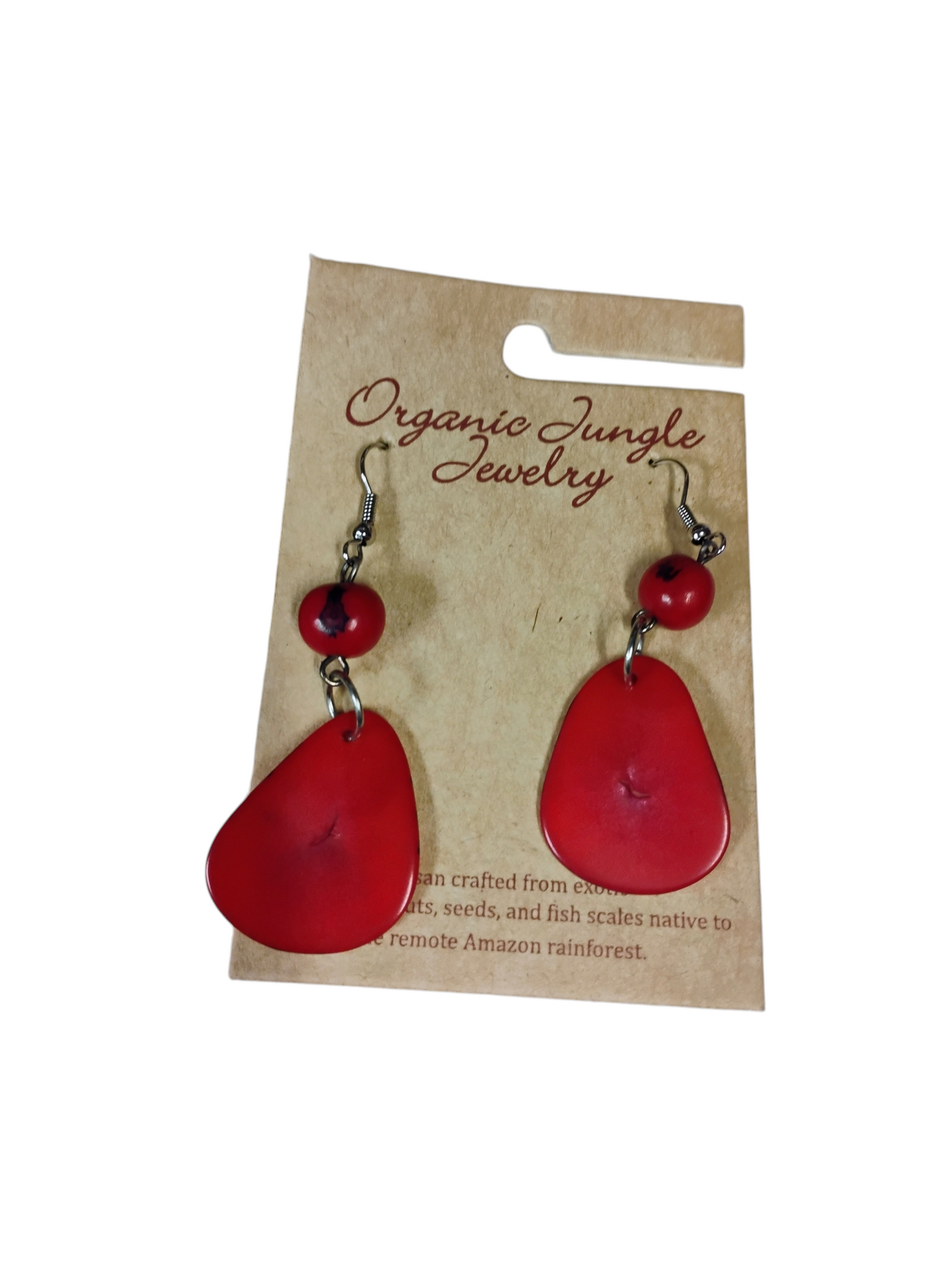 AmazonAura™ Tagua Slice Earrings