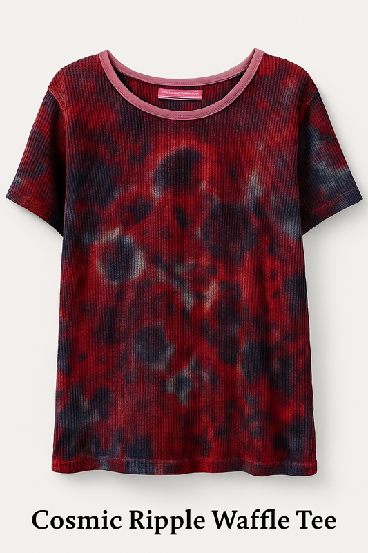 Cosmic Ripple Waffle Tee
