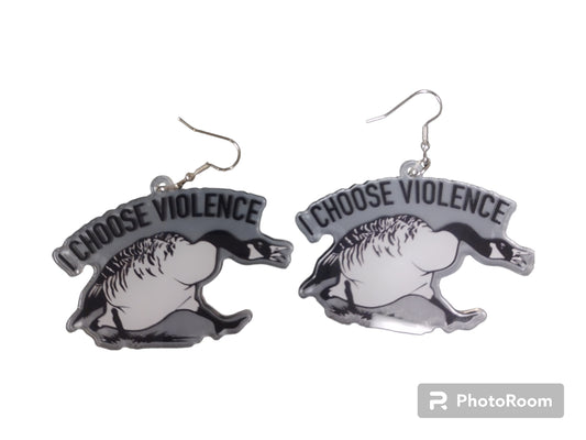 Goose Violence Earrings