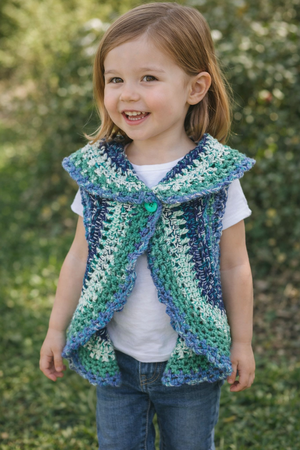 Spiral Sprout Vest — Tidal Drift Edition