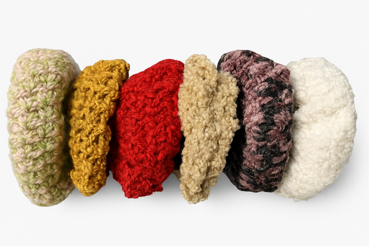 Cosmic Coil Crochet Scrunchies