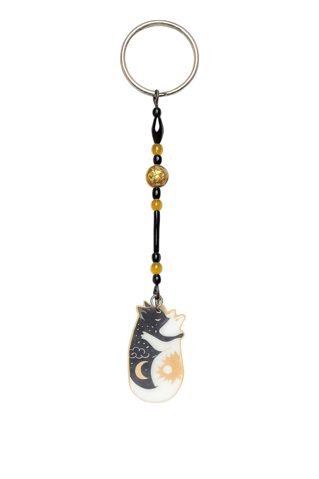 Astral Paws – Yin Yang Cat Keychain Collection