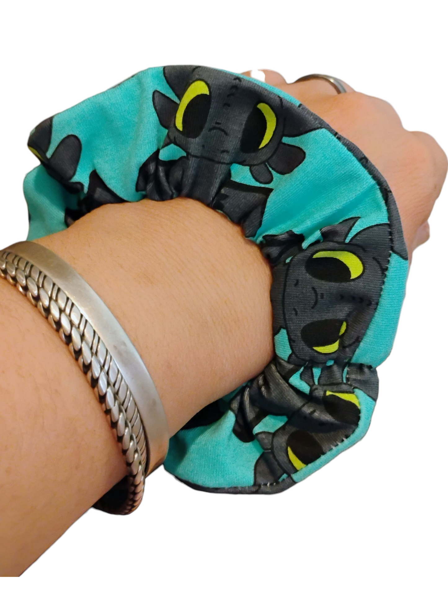 Handmade Printed Hair Scrunchie