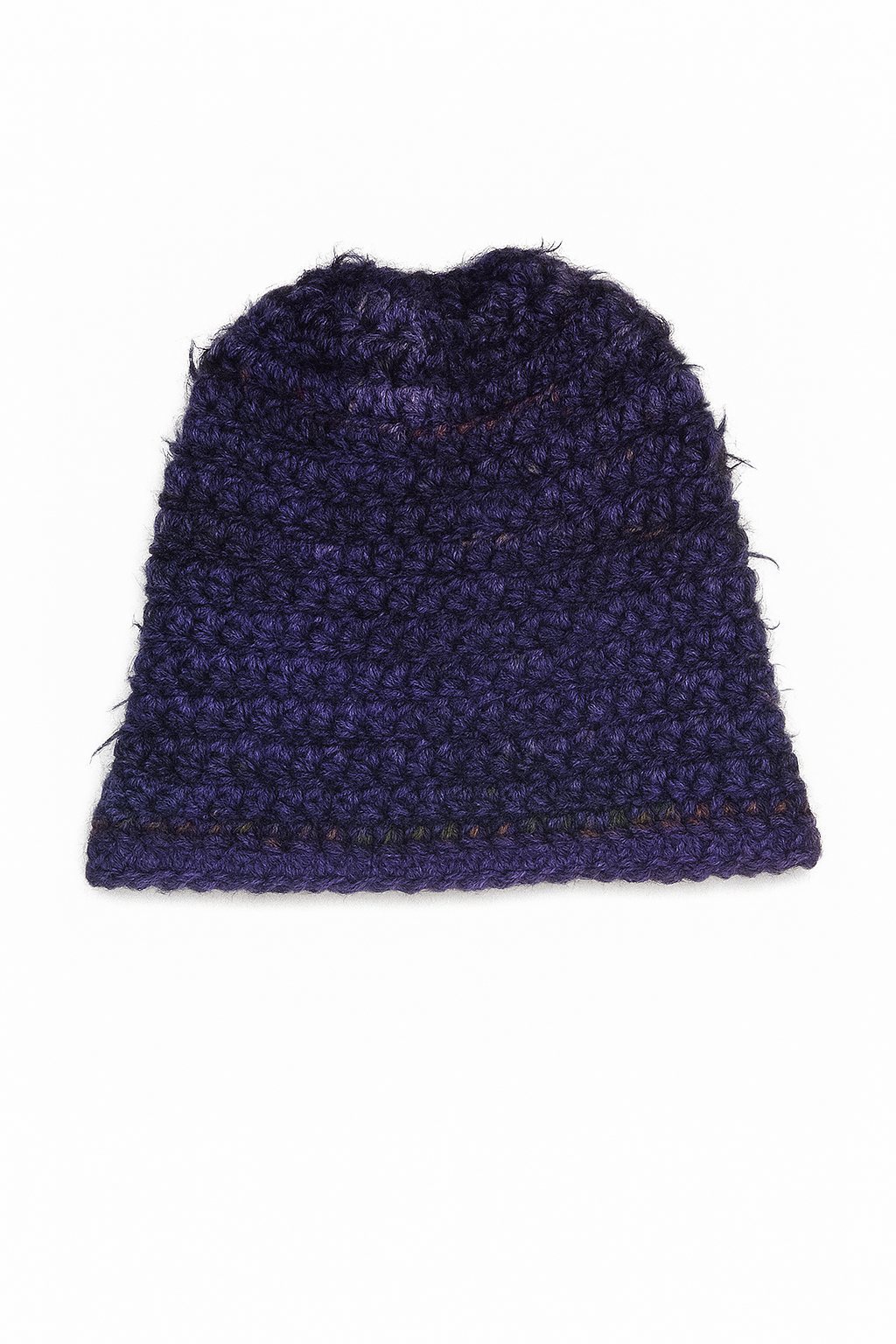 Plum Aura Fuzzy Beanie