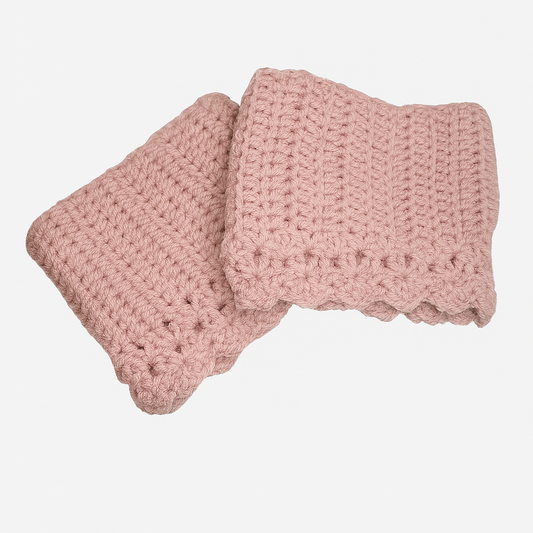 Blush Aura Boot Cuffs