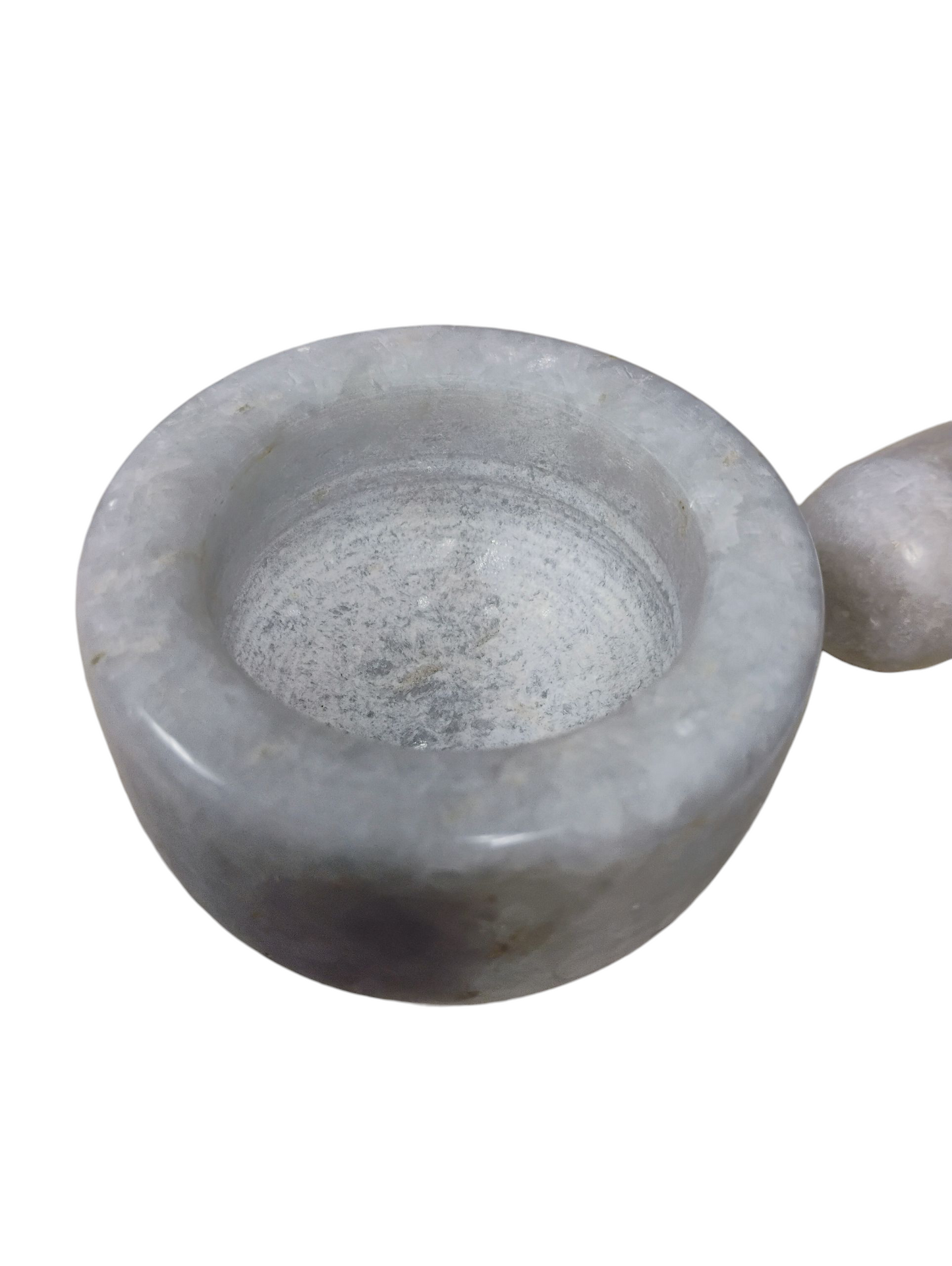 Small White Marble Mortar & Pestle