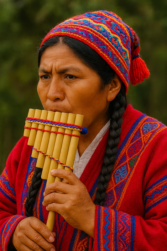 TikaTone™ AltoAura™ Pan Flute – 12-Reed Natural Edition