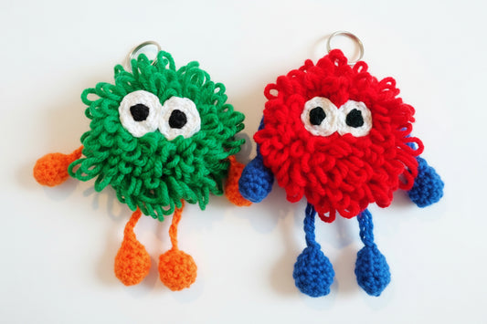 Stanley & Stella Stashlings™ – Handmade 3" Fuzzy Treasure Keeper Keychains