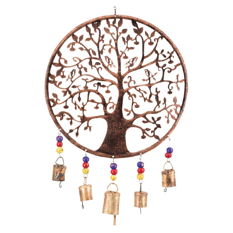Recycled Copper Tree Of Life With Birds