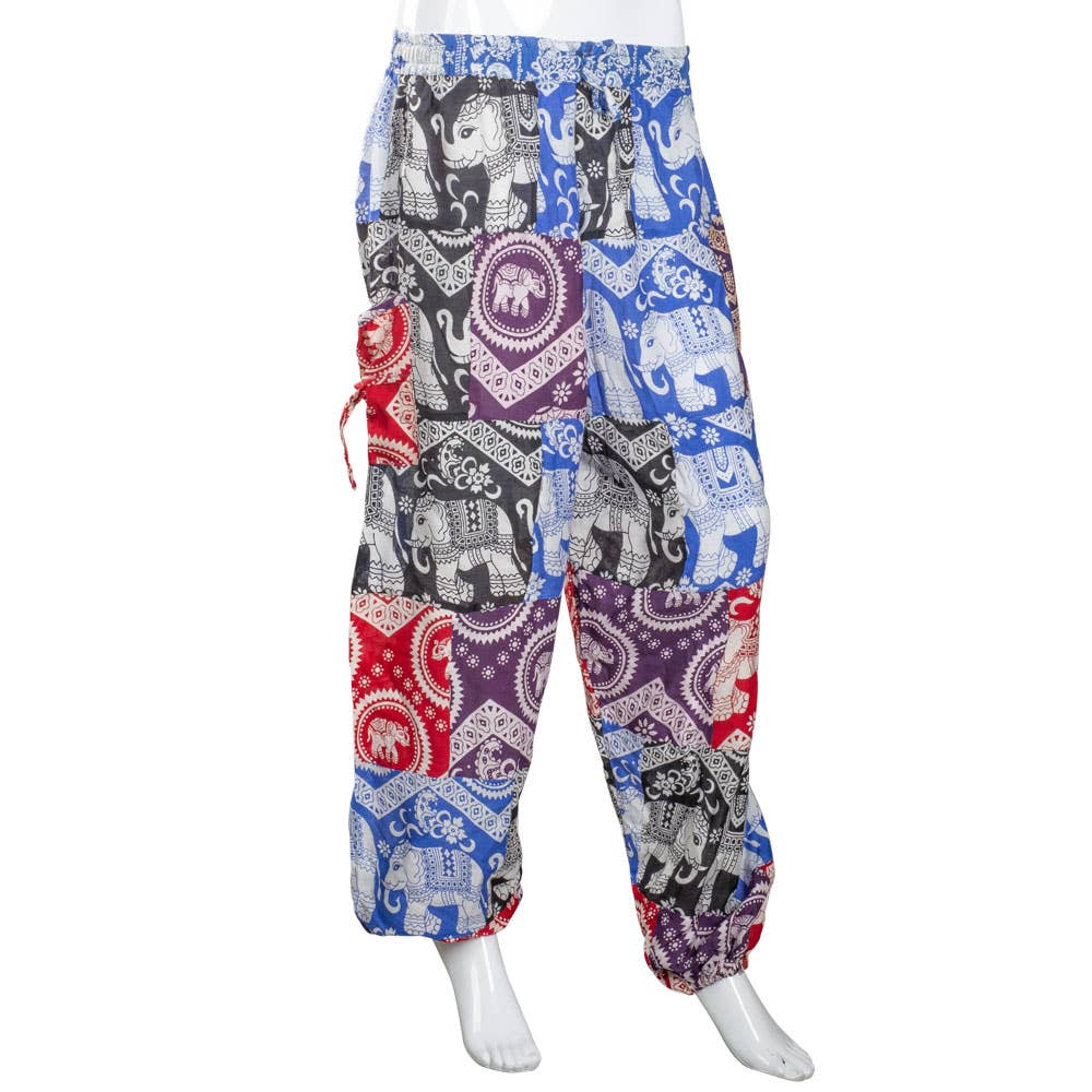 Rayon Patchwork Pants: MEDIUM/LARGE